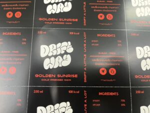 ฉลากสินค้ากันน้ำ